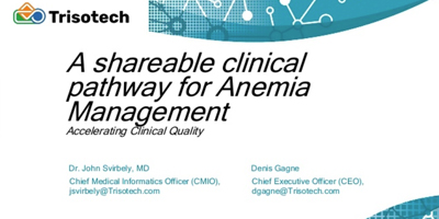 A Shareable Clinical Pathway for Anemia Management