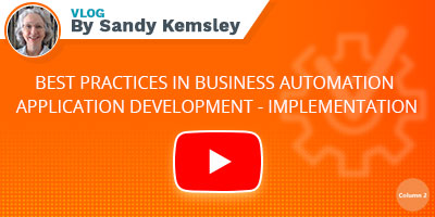 Best practices in business automation application - Implementation