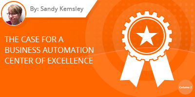 Sandy Kemsley - Business Automation Center of Excellence