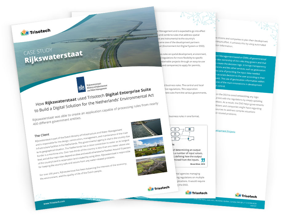 How Rijkswaterstaat used Trisotech Digital Enterprise Suite to Build a Digital Solution for the Netherlands’ Environmental Act