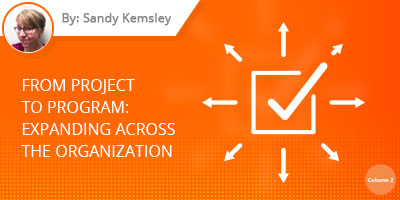 Sandy Kemsley Blog - From project to program: Expanding across the organization