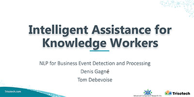 Webinar - Intelligent Assistance for Knowledge Workers