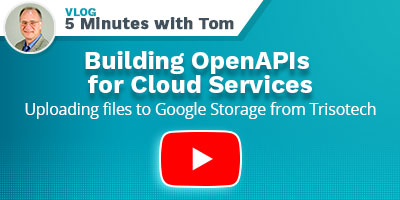 Tom DeBevoise 5 minutes Vlog - Building OpenAPIs for Cloud Services