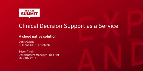 Red Hat Presentation - Clinical Decision Support as a Service