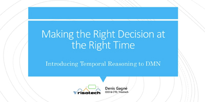 Taking the Right Decision at the Right Time presentation