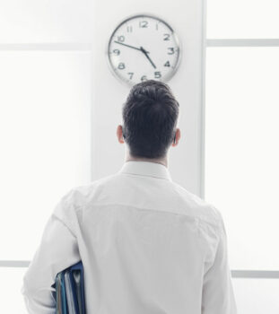 Sandy Kemsley Blog Post - Building Incentives Into Processes - Man Staring at a Clock