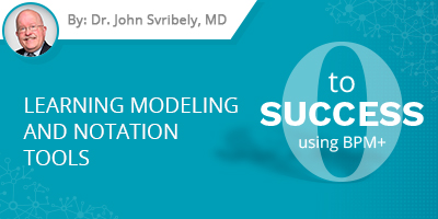 Dr. John Svirbely Blog Post - Going from Zero to Success using BPM+ for Healthcare. Part I: Learning Modeling and Notation Tools