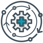Streamline clinical workflows icon
