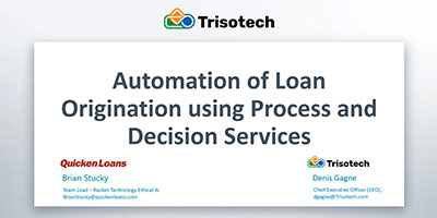 Automation of Loan Origination using Process and Decision Services webinar